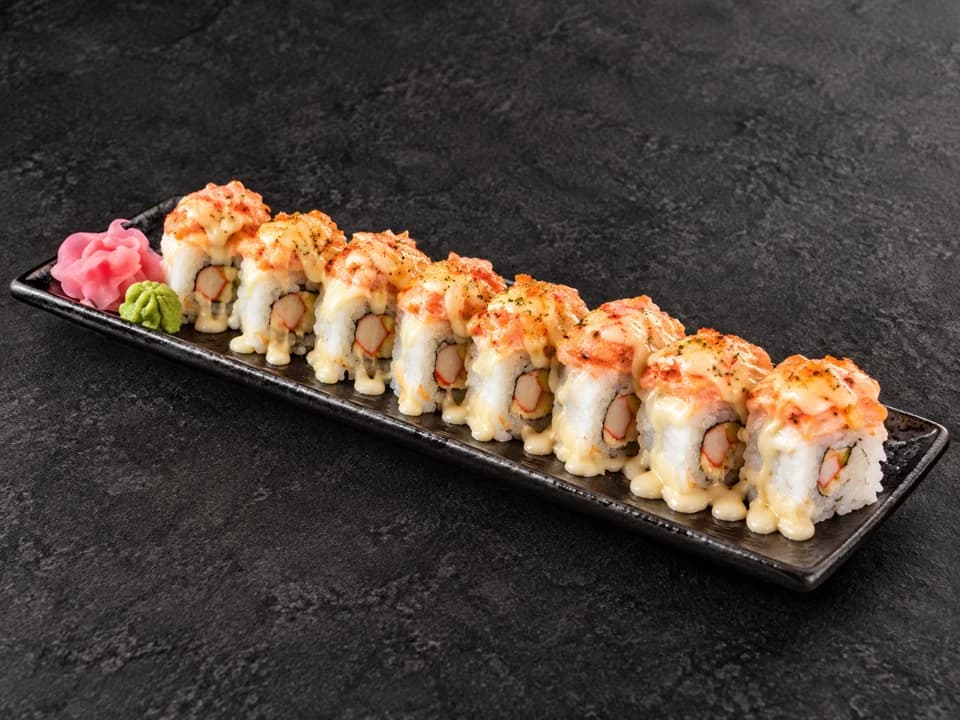 Cá hồi cheese, thịt cua thanh cua đút lò