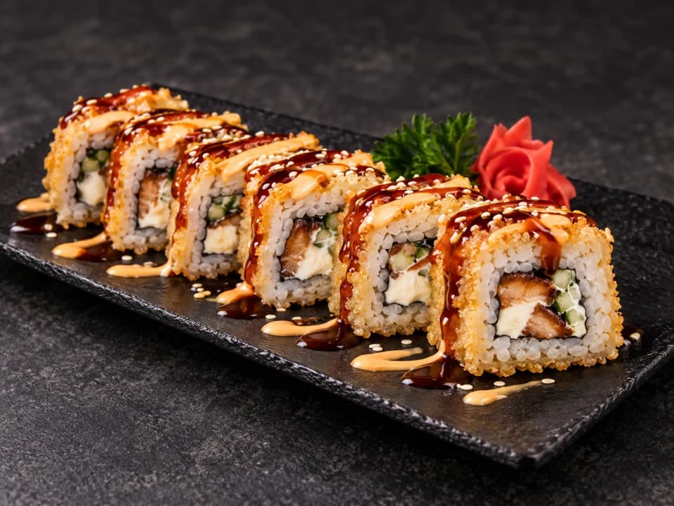 Lươn, cheese, chiên giòn, 2 loại sốt